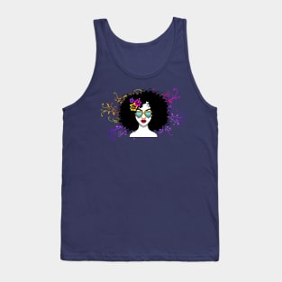 Pride Latina Afro Queen hispanic columbian gift ida present Tank Top